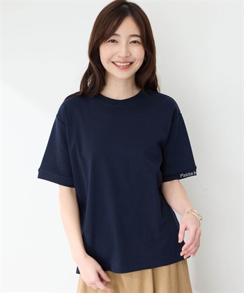 ポイントロゴTシャツ(ネイビー-M)