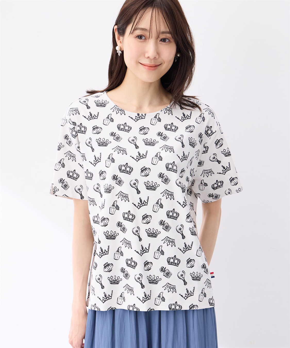 Petit Honfleur 【冷感】プリントTシャツ全面ロゴ_variation_2