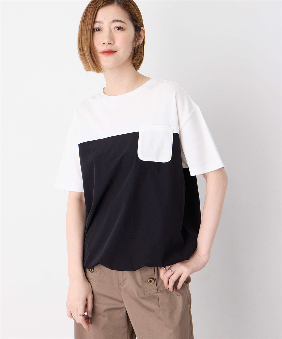 Petit Honfleur 【冷感】【UVカット】ドッキングポケットプルオーバー_variation_2