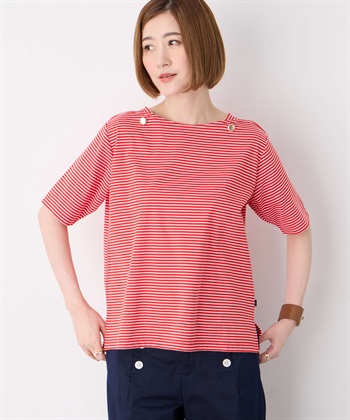 Petit Honfleur 【冷感】ボタンボーダープルオーバー_variationthumb_1