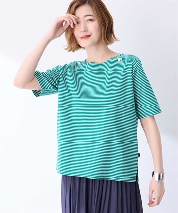 Petit Honfleur 【冷感】ボタンボーダープルオーバー_variationthumb_2