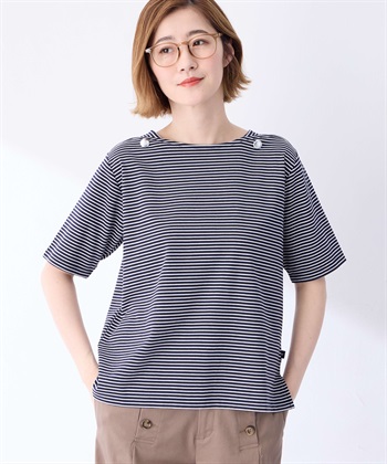 Petit Honfleur 【冷感】ボタンボーダープルオーバー_variationthumb_3