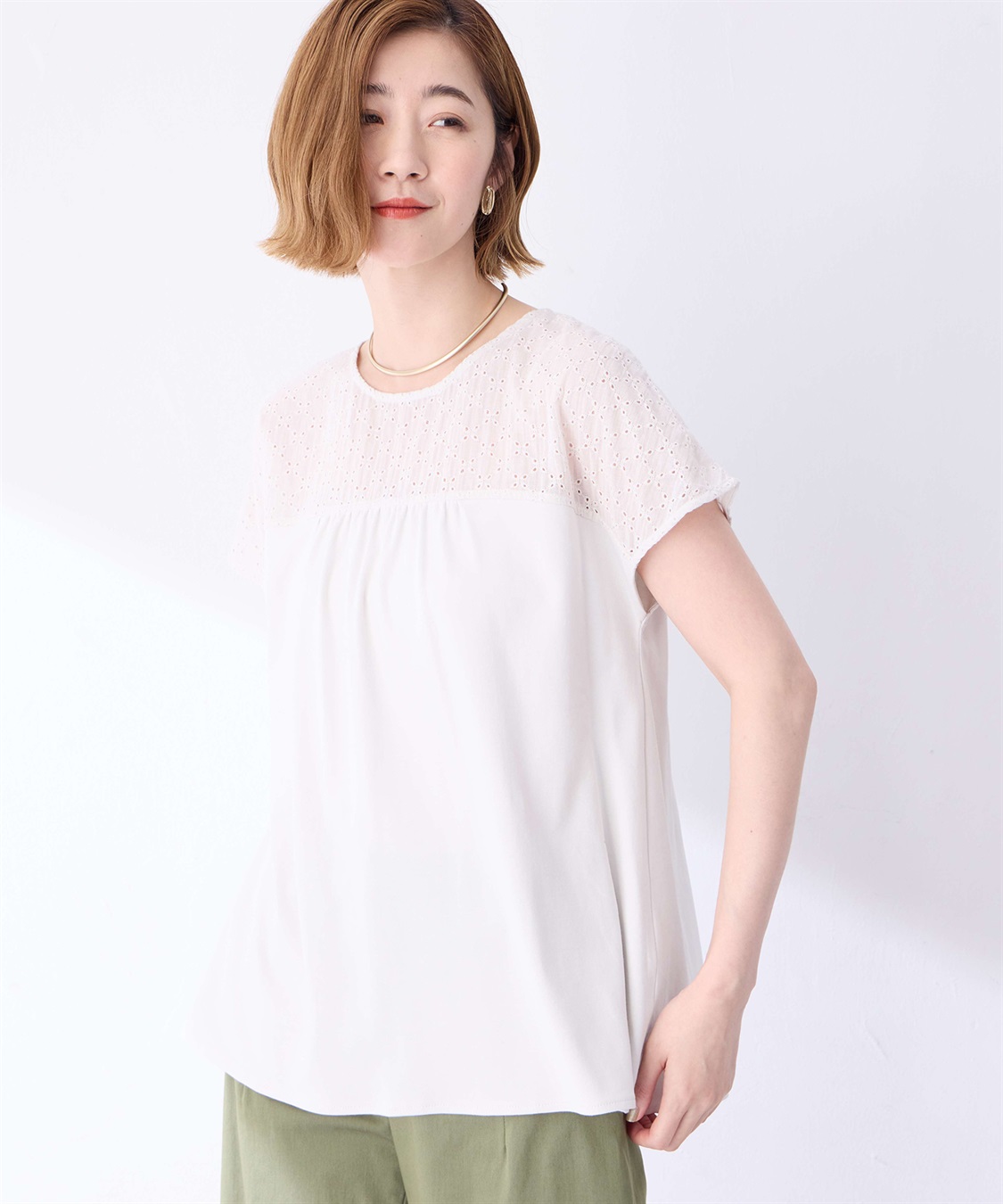 Petit Honfleur レースドッキングプルオーバー_variation_1