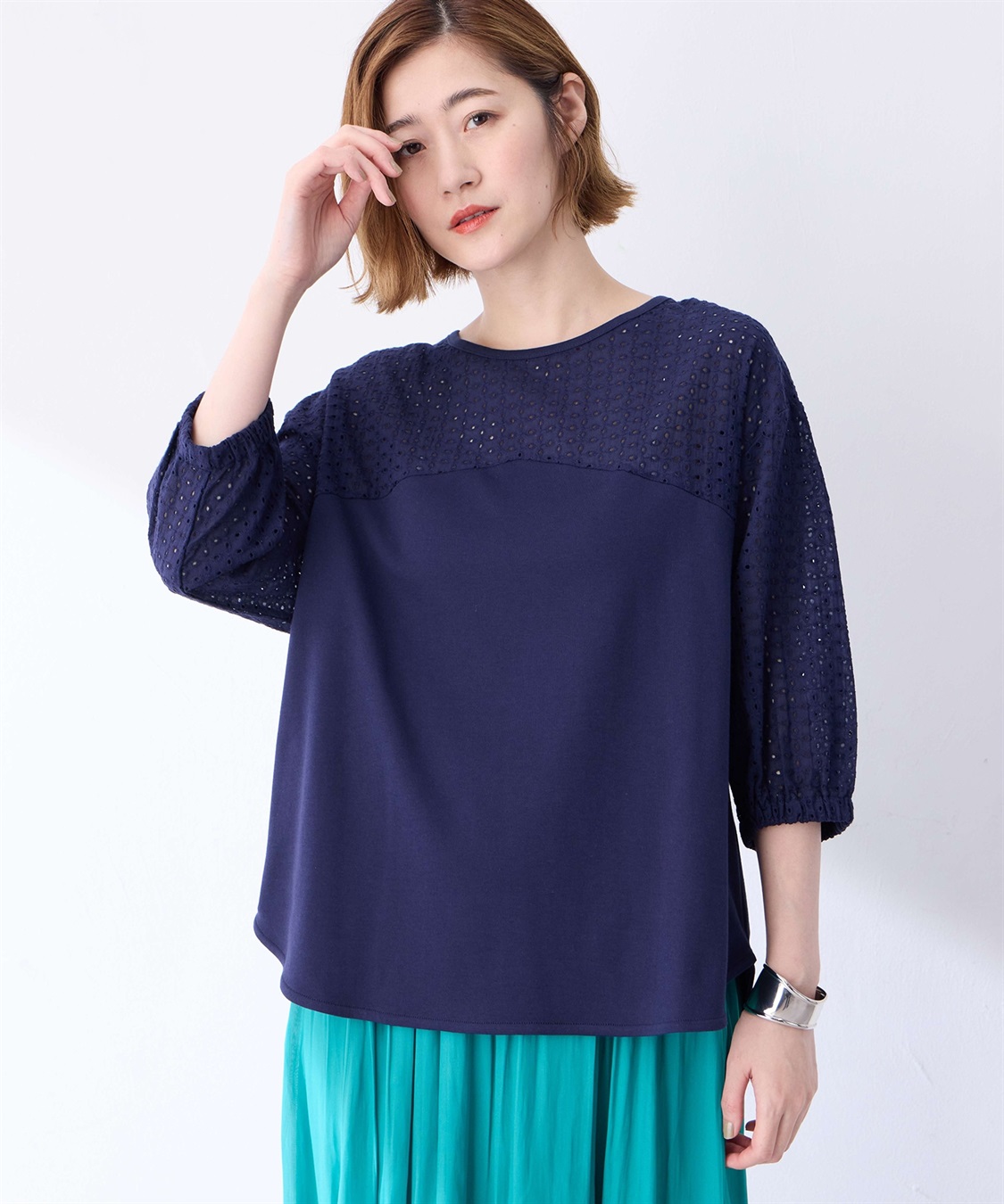 Petit Honfleur ヨークレースプルオーバー_main