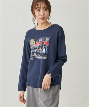 コラボプリントロンT(ネイビー-M)