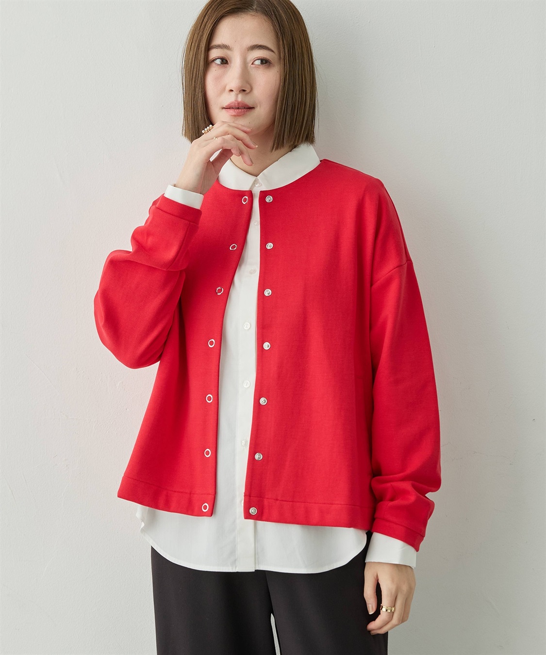 Petit Honfleur リングドットカーディガン_main