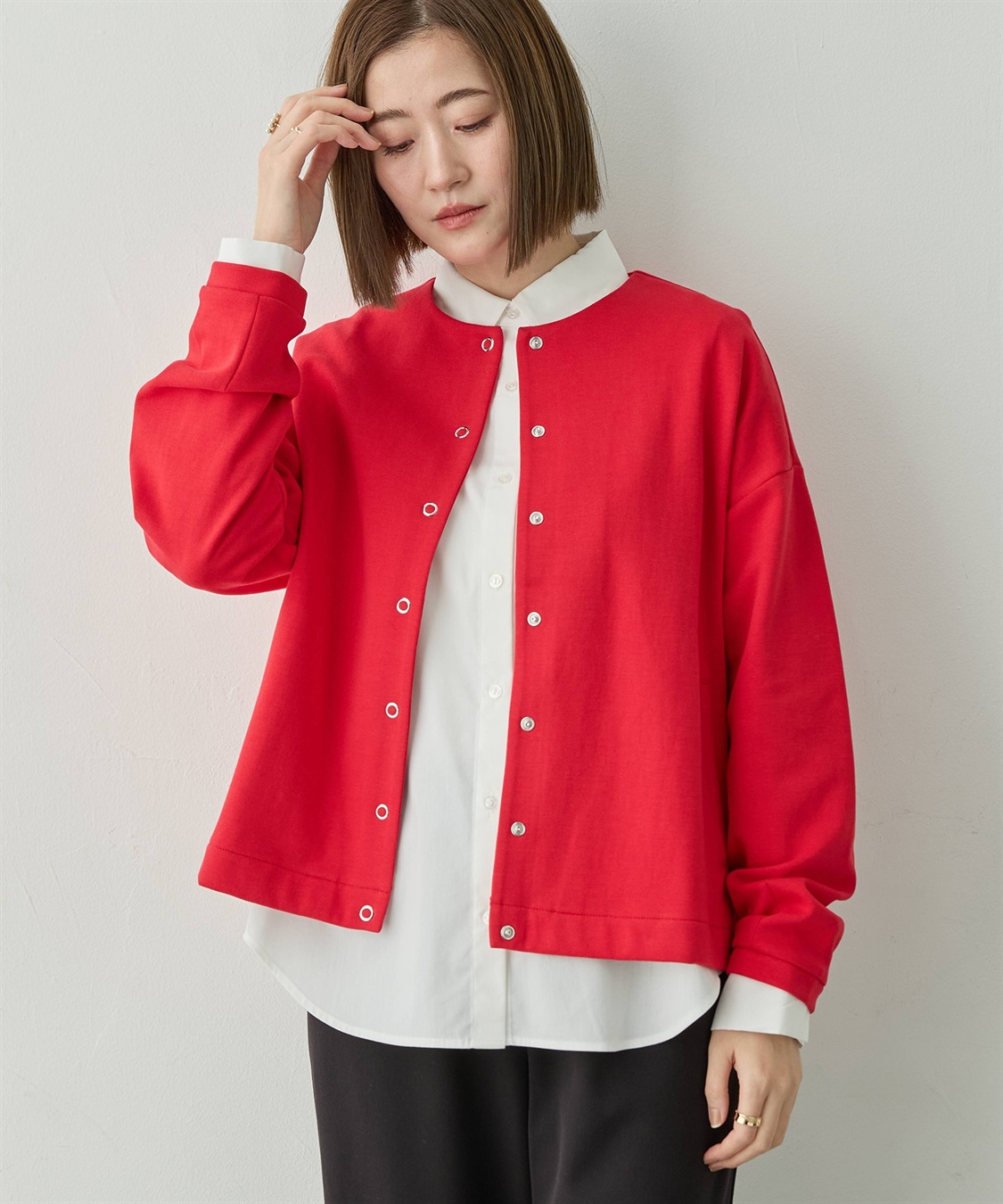 Petit Honfleur リングドットカーディガン_variation_2