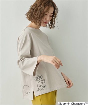 【ムーミン】プリントプルオーバー(グレー-M)