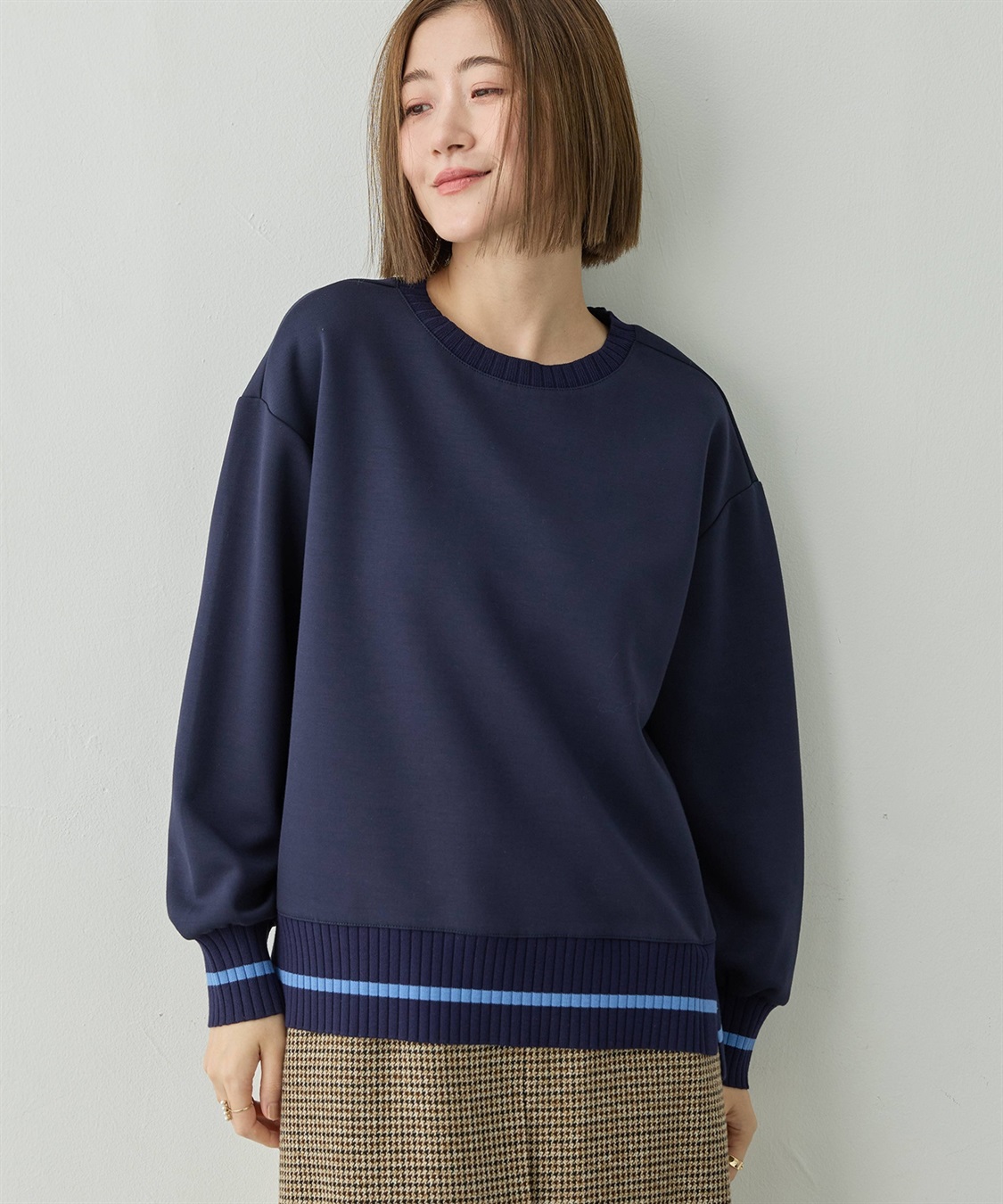 Petit Honfleur リブニットドッキングプルオーバー_variation_2