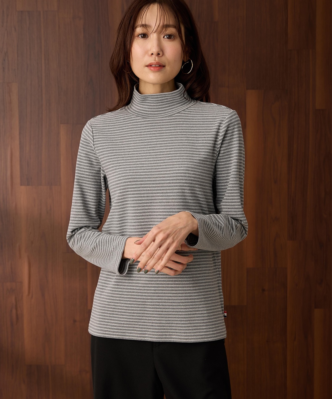 Petit Honfleur 起毛ハイネックプルオーバー_variation_1