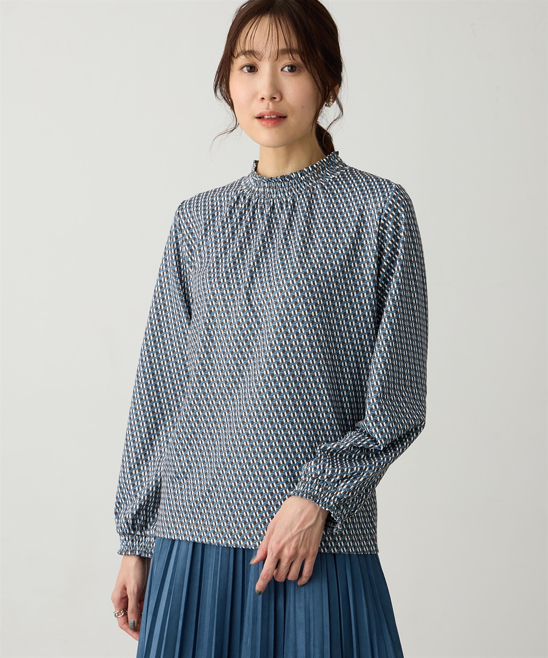 Petit Honfleur シャーリングプリントプルオーバー_main