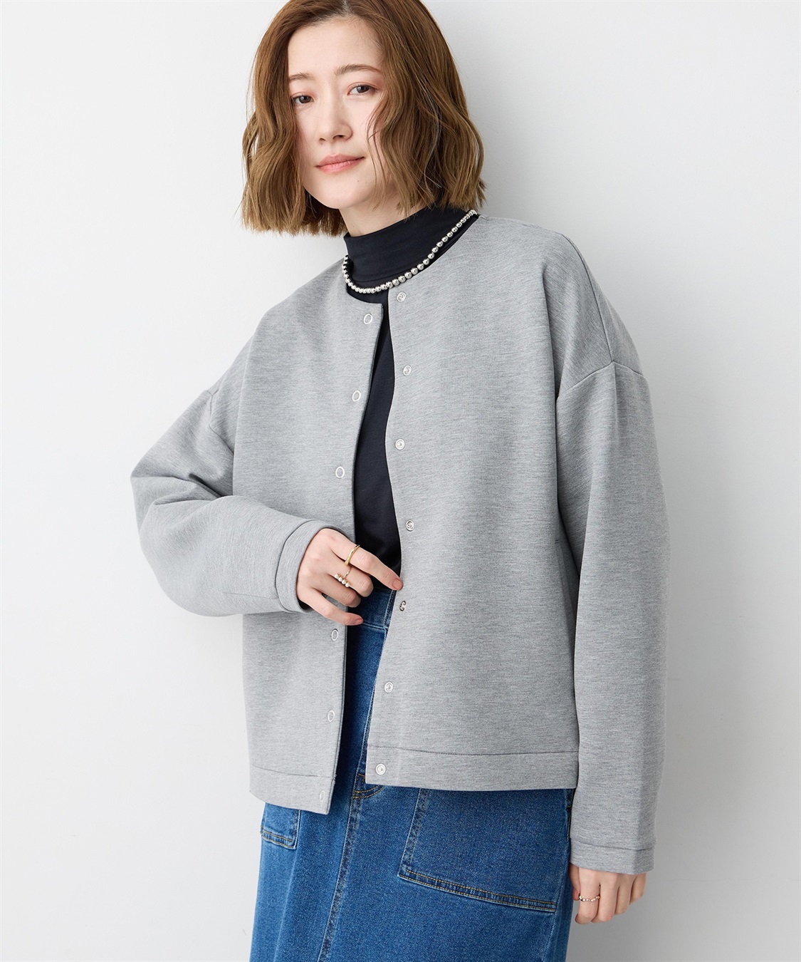 Petit Honfleur スナップボタンカーディガン_variation_1