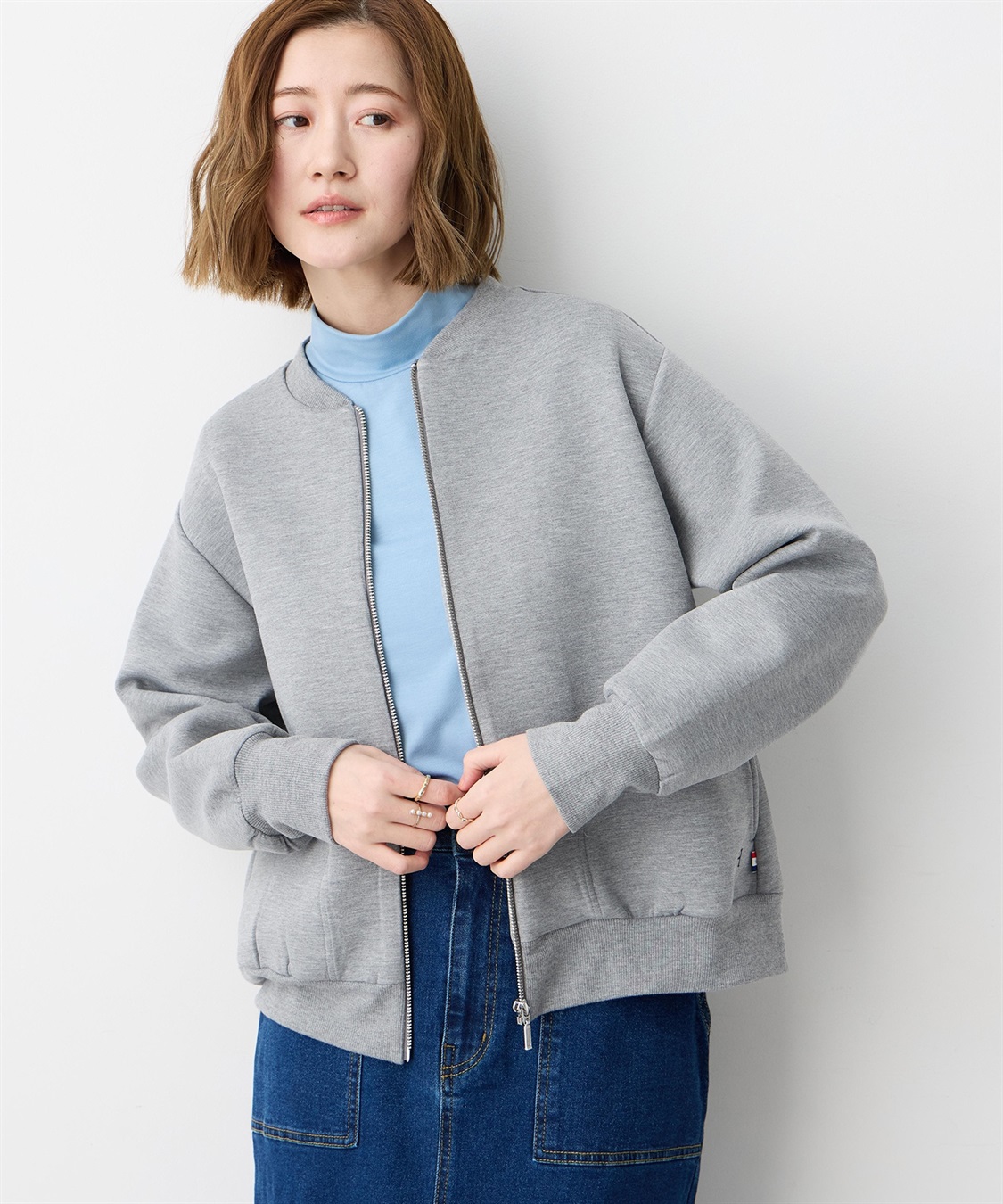 Petit Honfleur ダンボールZIPブルゾン_main