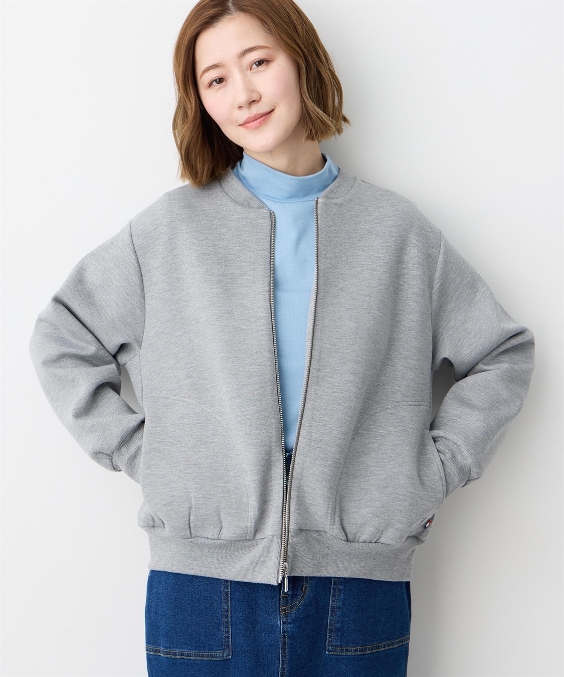 Petit Honfleur ダンボールZIPブルゾン_variation_1