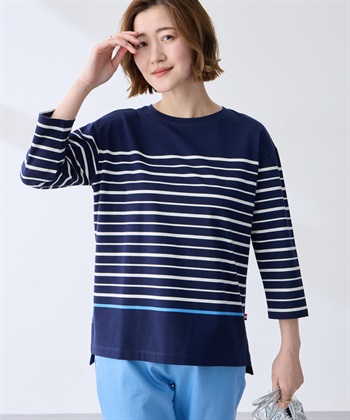 Petit Honfleur ボーダーＴシャツ【オーガニックコットンブレンド】_variationthumb_2