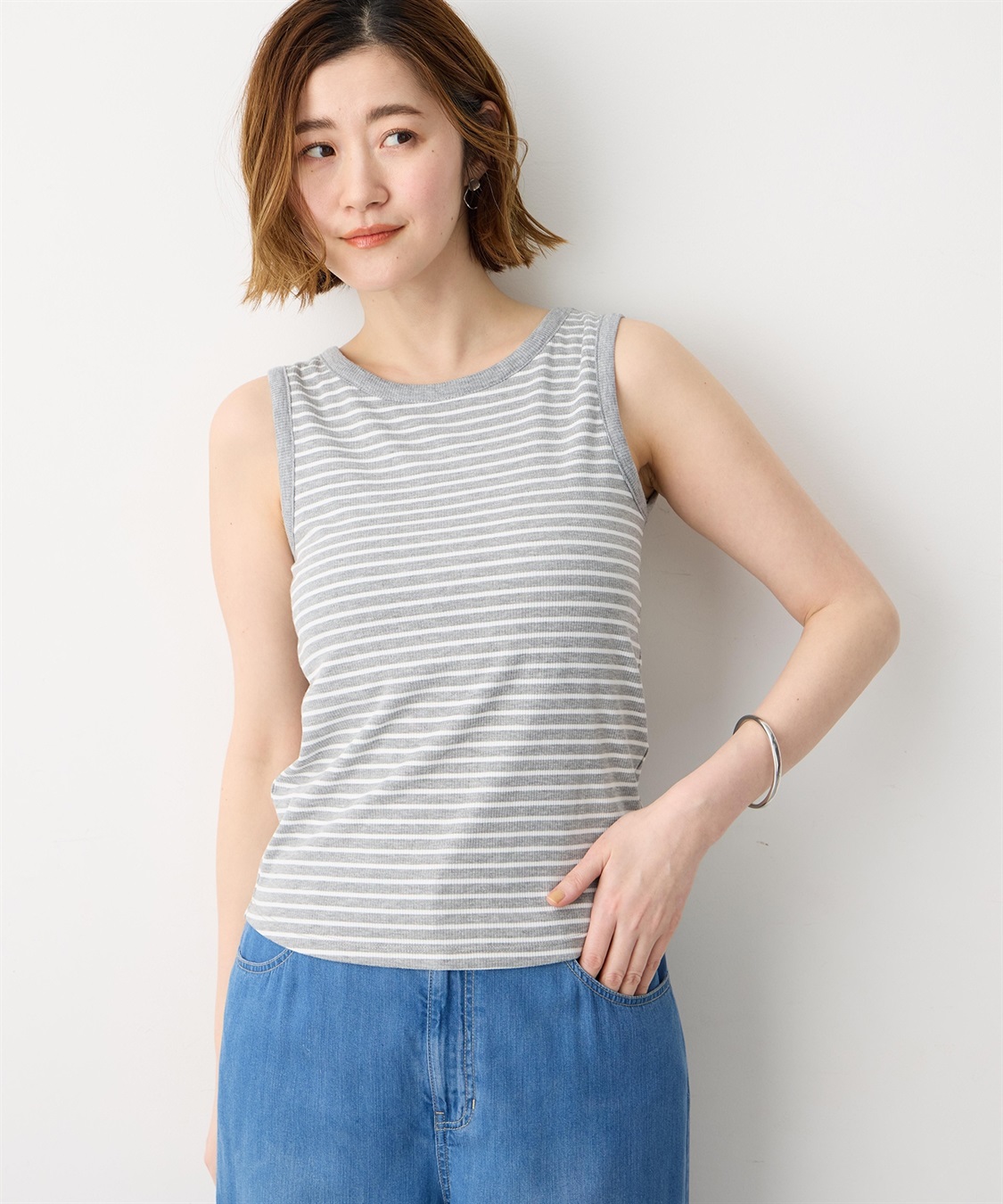 Petit Honfleur カップ付タンクトップ【取り外し可能カップ付き】_main