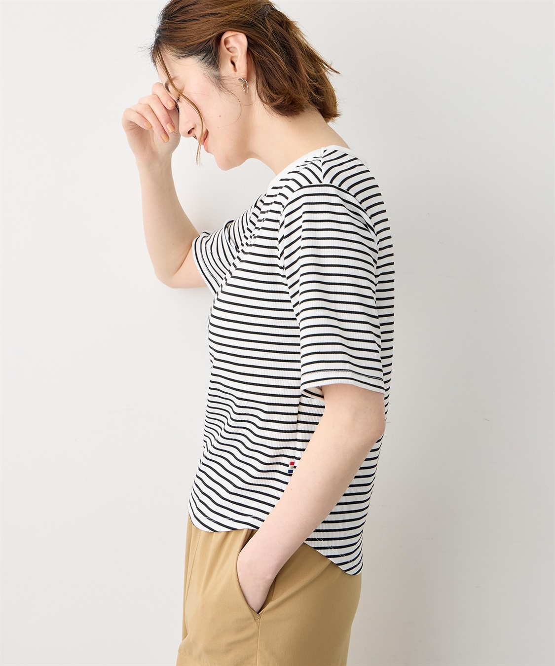 Petit Honfleur カップ付Tシャツ【取り外し可能カップ付き】_main