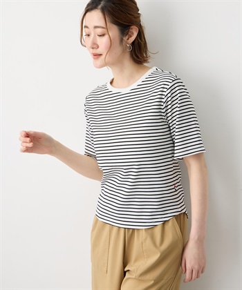 カップ付Tシャツ【取り外し可能カップ付き】(アイボリー-M)