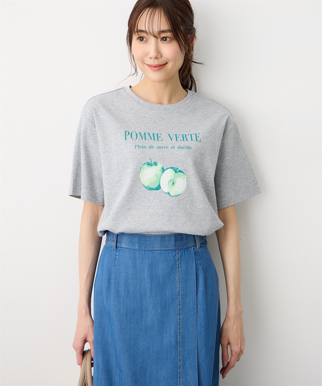 Petit Honfleur ビンテージ風フルーツTシャツ【オーガニックコットン】【UVカット・接触冷感】_variation_1