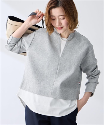 Petit Honfleur レイヤード風衿スリットプルオーバー_variationthumb_1