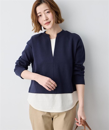 Petit Honfleur レイヤード風衿スリットプルオーバー_variationthumb_2