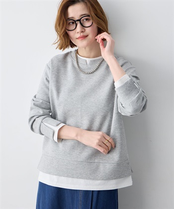 Petit Honfleur レイヤード風スウェットプルオーバー_variationthumb_1