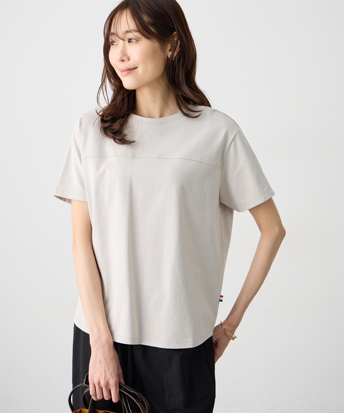 Petit Honfleur ラウンドヘム半袖PO【UVカット・接触冷感】【日本製】_variation_2