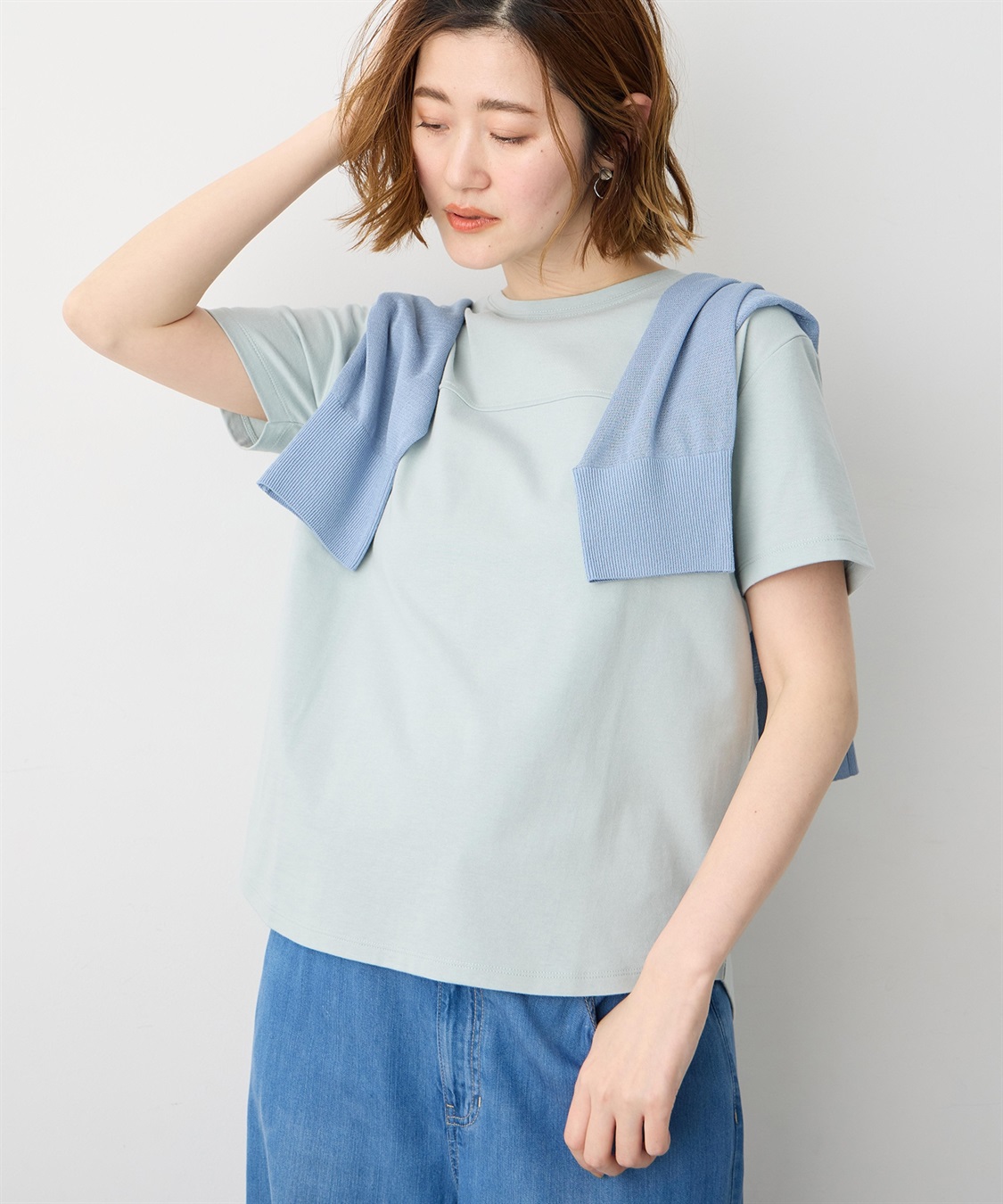 Petit Honfleur ラウンドヘム半袖PO【UVカット・接触冷感】【日本製】_variation_5