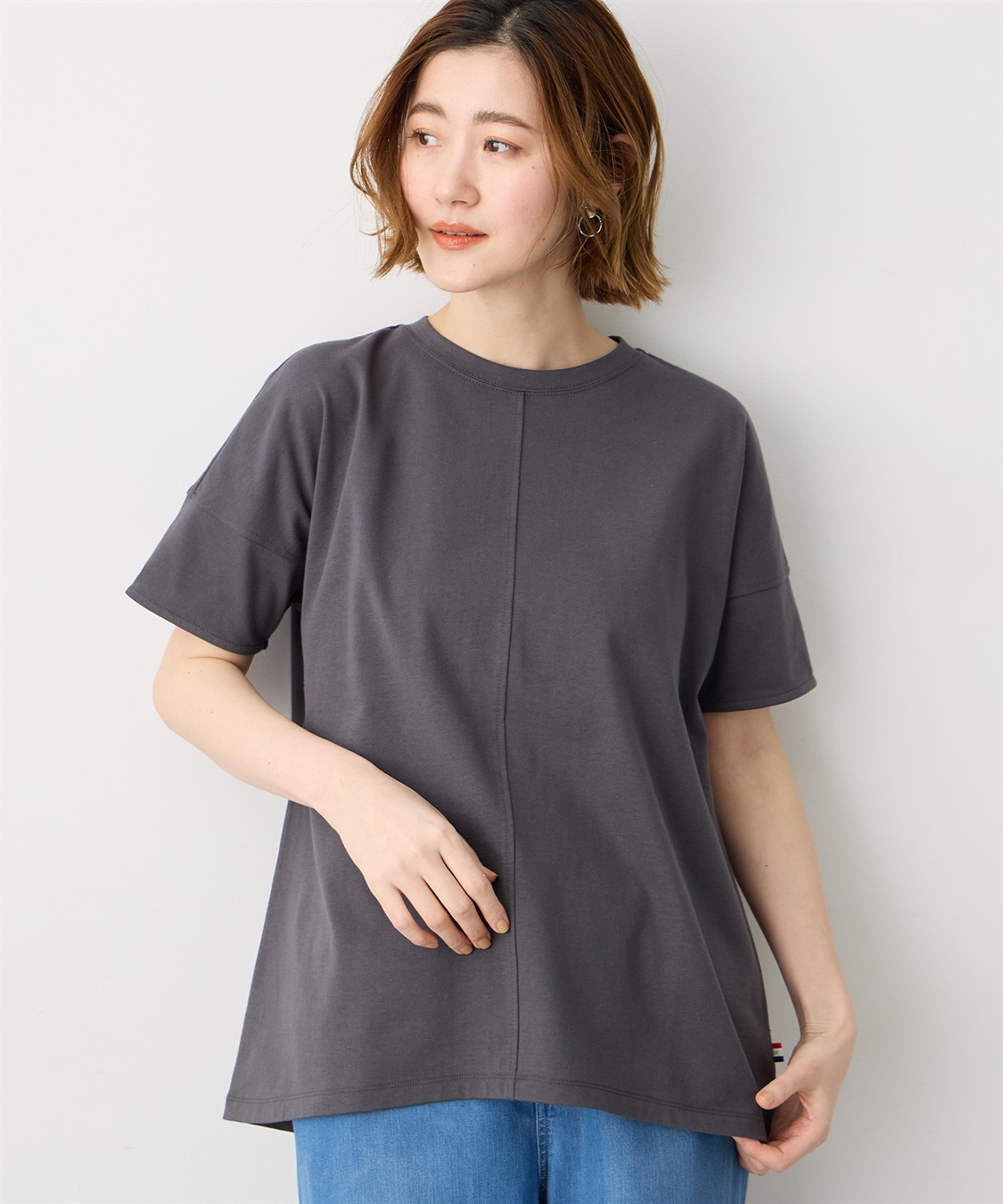 Petit Honfleur 袖切替チュニックPO【UVカット・接触冷感】_main