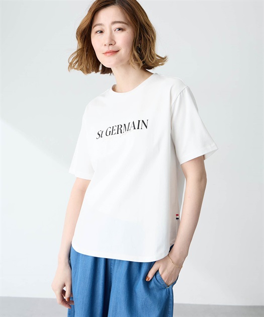 ロゴプリントTシャツ【接触冷感・UVカット・オーガニックコットン