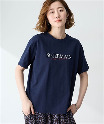 Petit Honfleur ロゴプリントTシャツ【接触冷感・UVカット・オーガニックコットンブレンド】_variationthumb_2