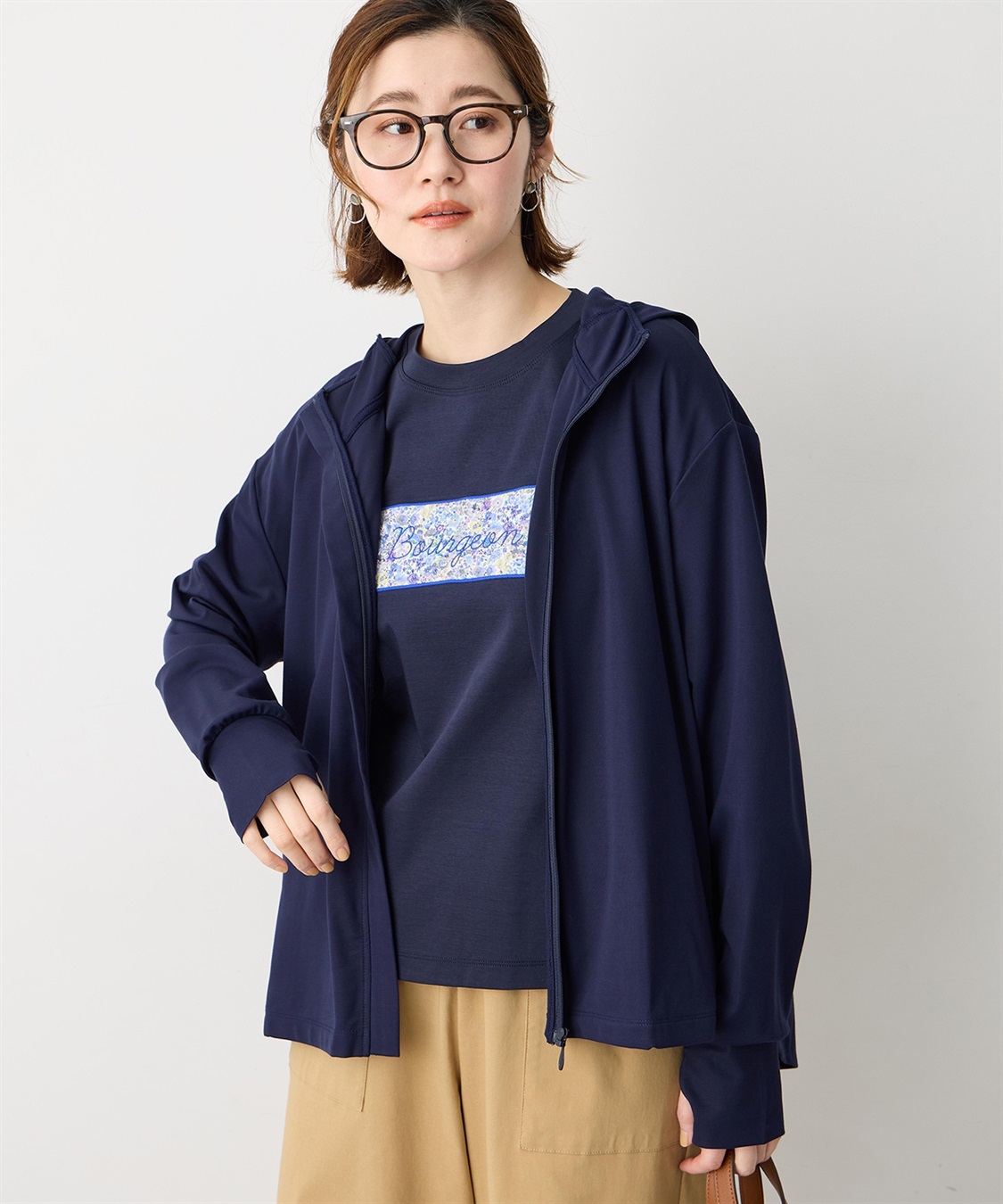 Petit Honfleur デザインフードPK【UVカット・接触冷感】_variation_2