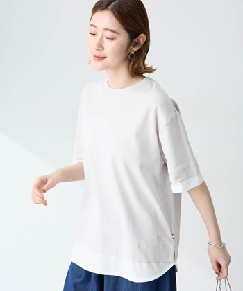 Petit Honfleur レイヤード風プルオーバー【UV CUT】【接触冷感】_variationthumb_1