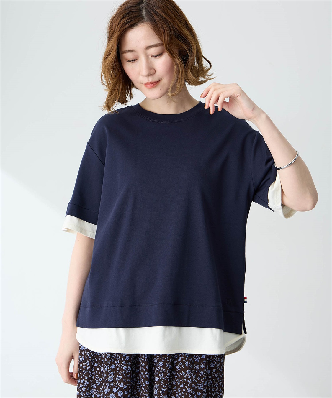 Petit Honfleur レイヤード風プルオーバー【UV CUT】【接触冷感】_variation_2