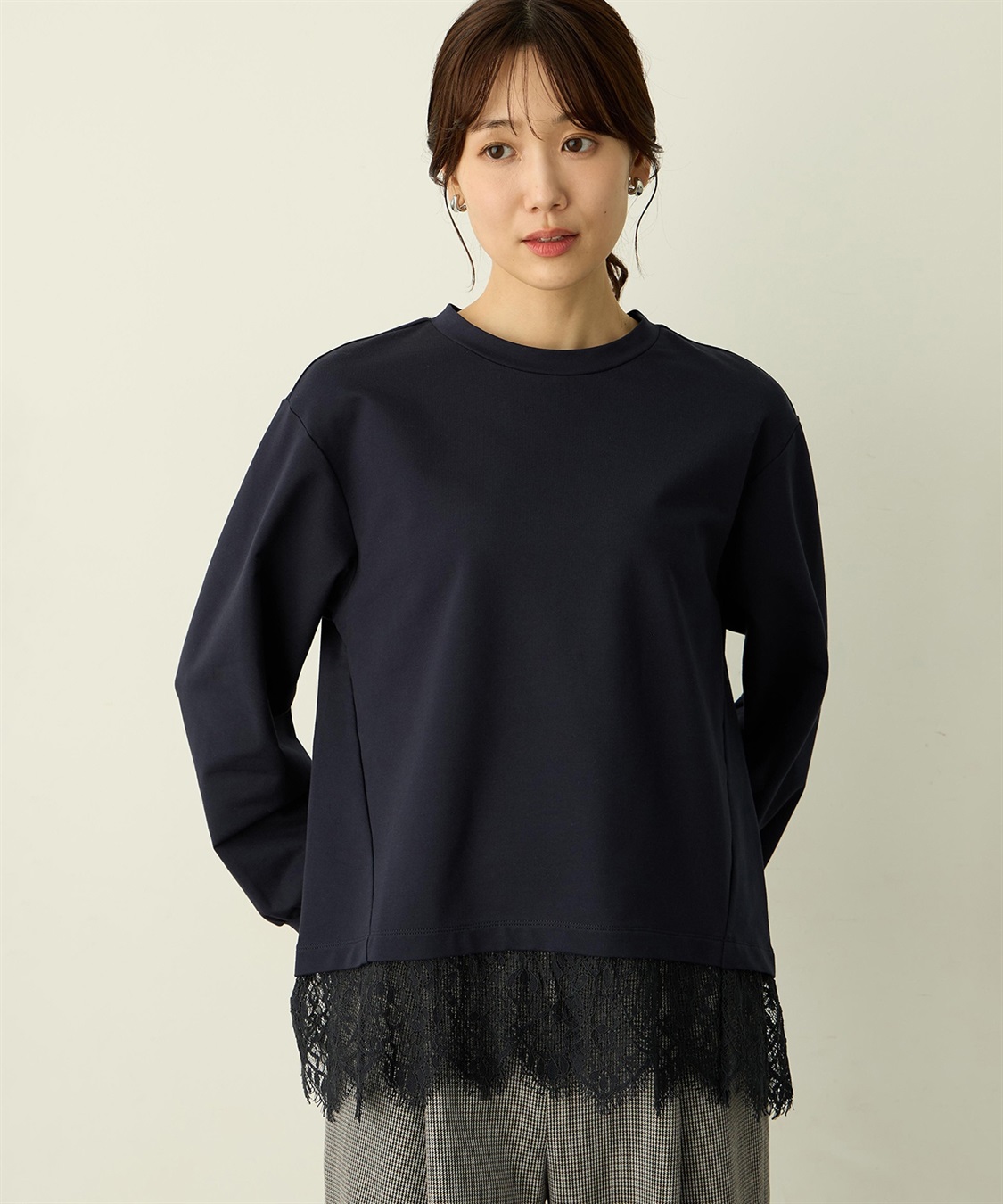 Petit Honfleur 裾レースレイヤード風カットプルオーバー_variation_2