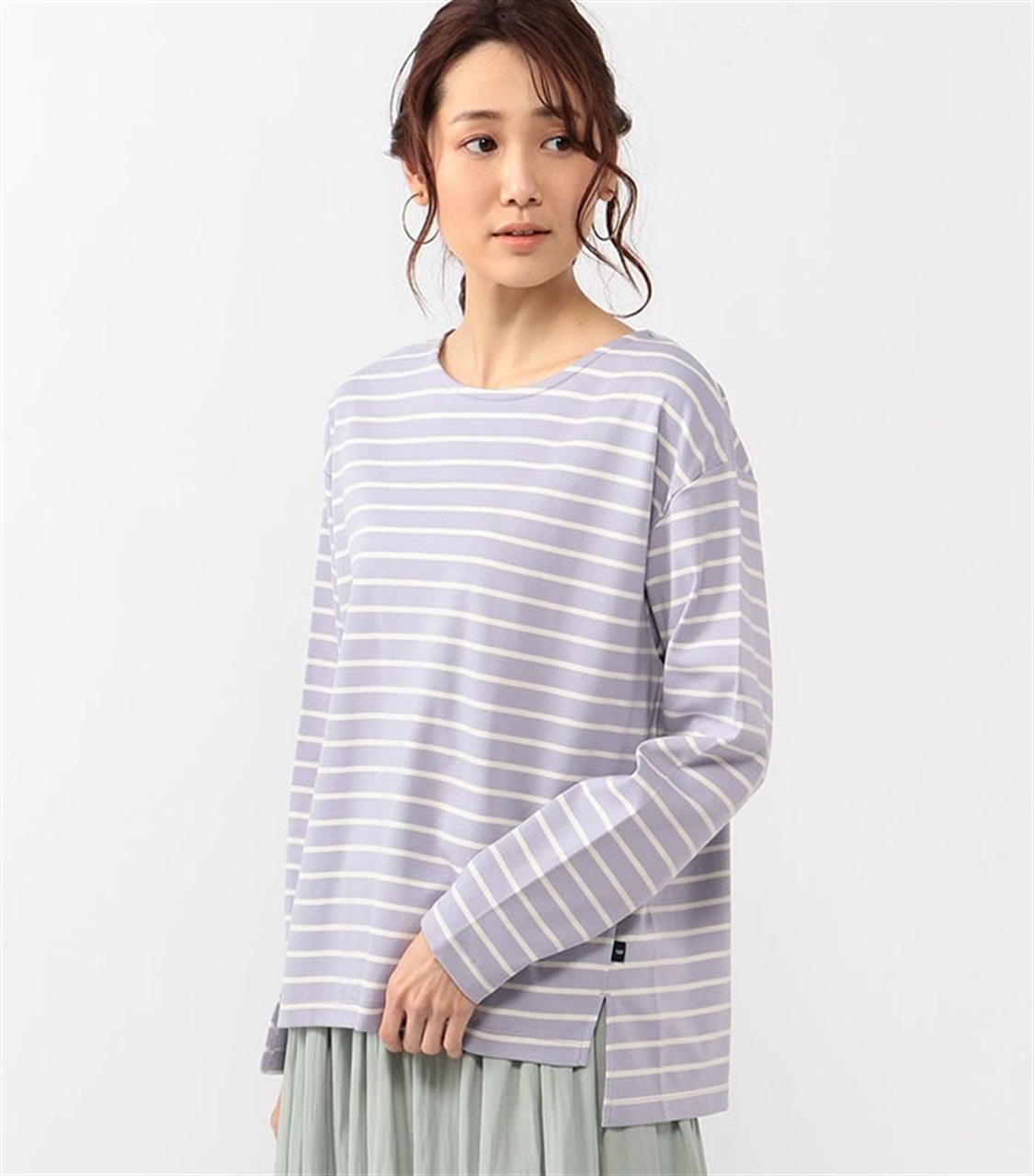 Petit Honfleur ハイゲージスムースボーダーTシャツ_variation_2