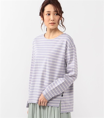 Petit Honfleur ハイゲージスムースボーダーTシャツ_variationthumb_2