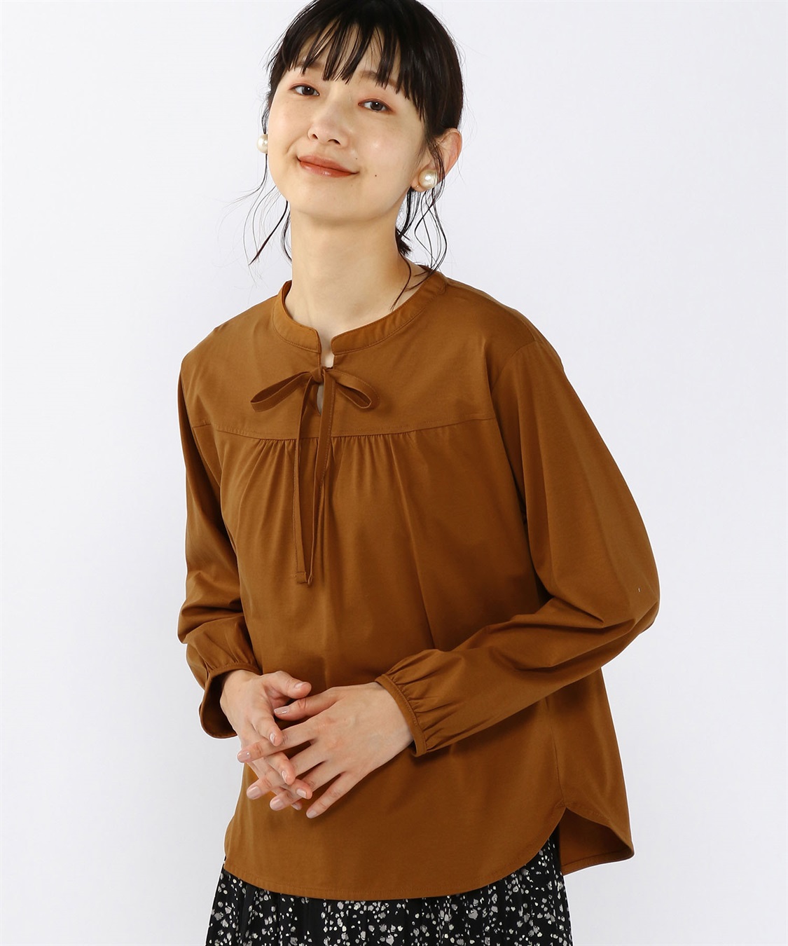 Petit Honfleur リボンパフスリーブプルオーバー_variation_3