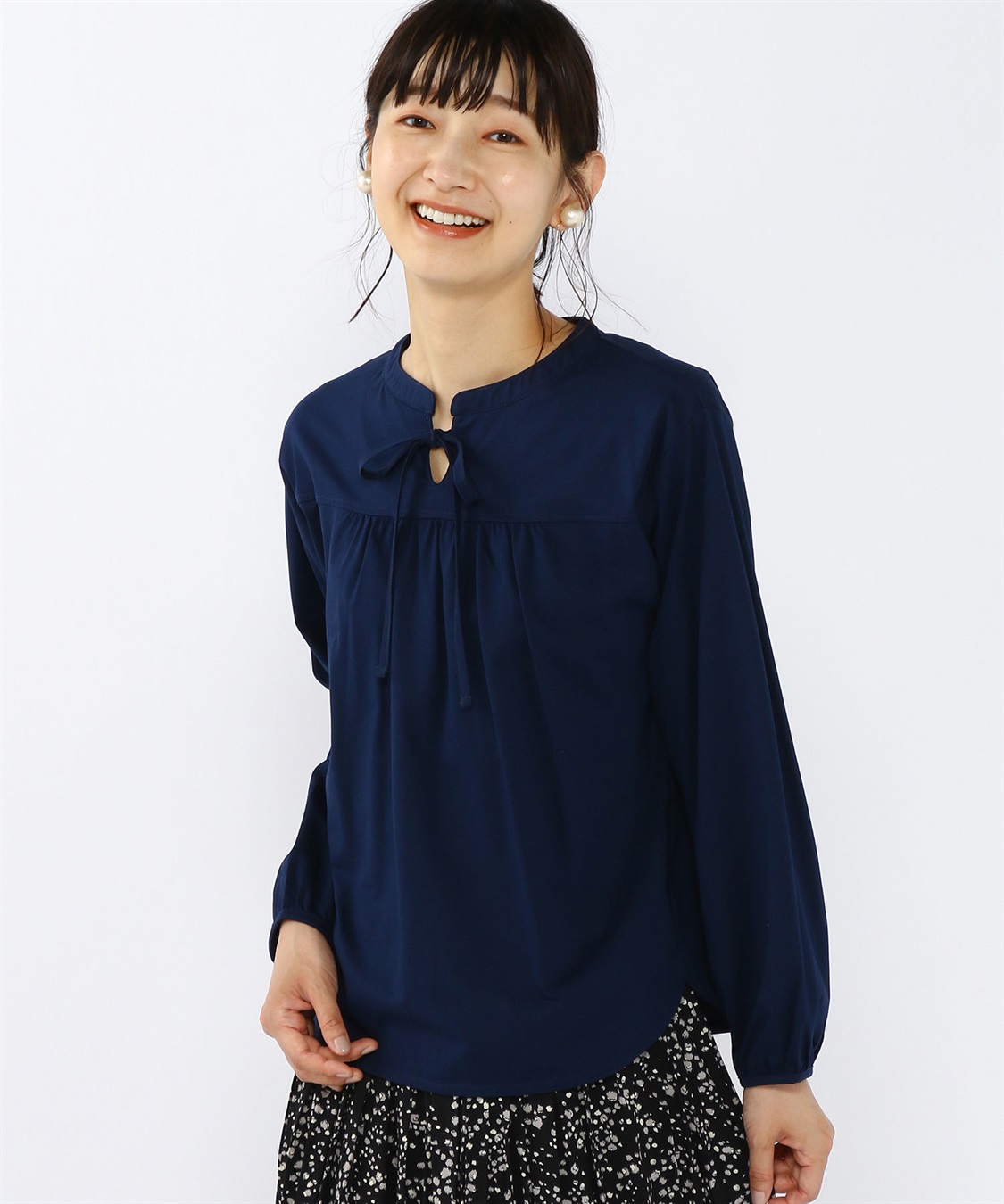 Petit Honfleur リボンパフスリーブプルオーバー_variation_1