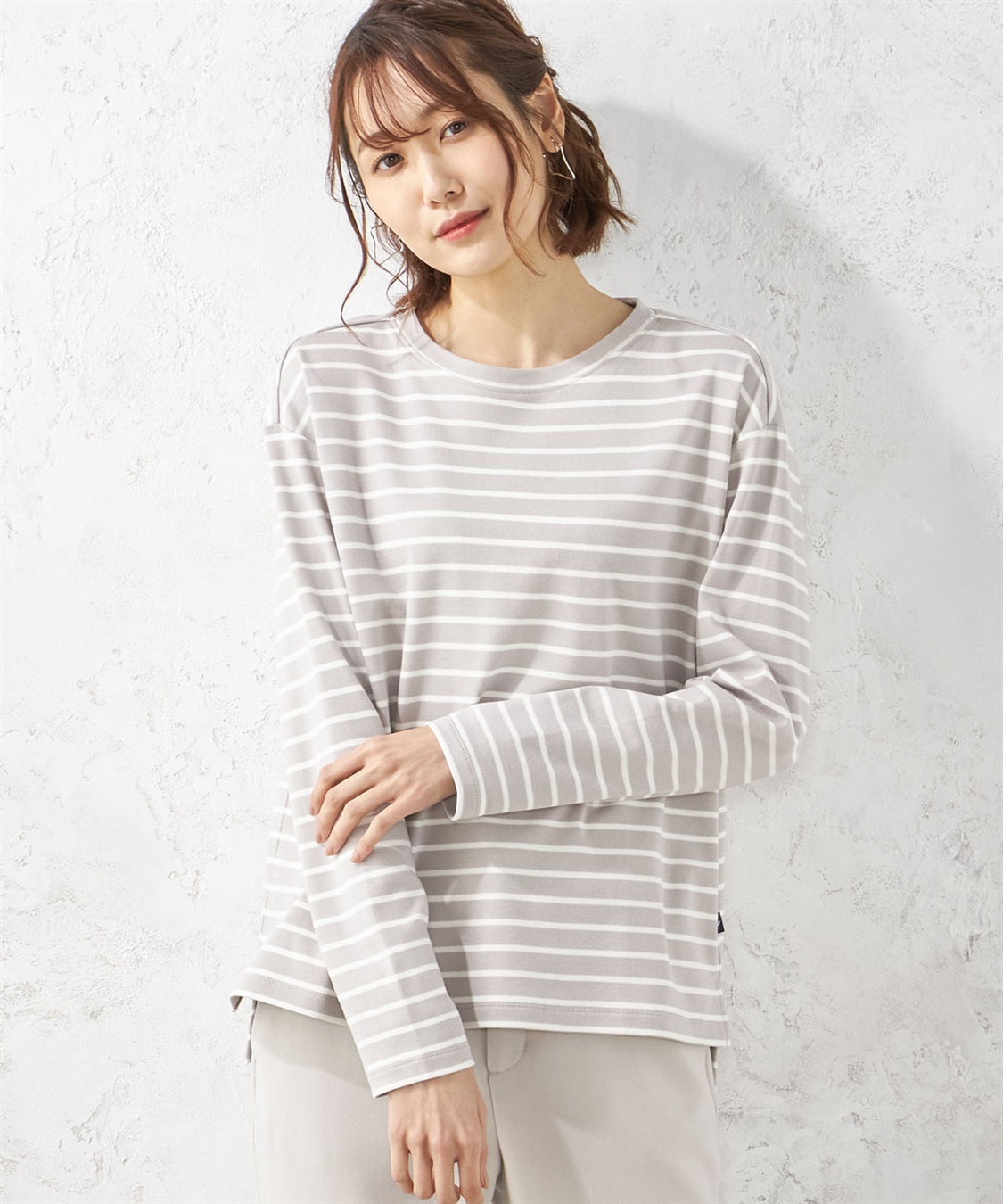 Petit Honfleur ボーダー長袖Tシャツ_variation_2