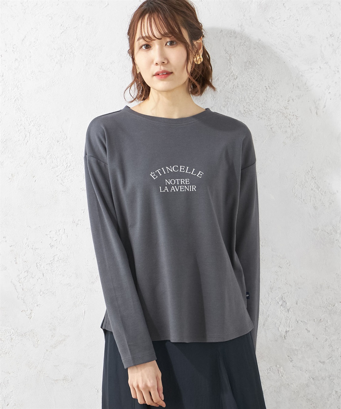 Petit Honfleur ロゴ長袖Tシャツ_variation_2