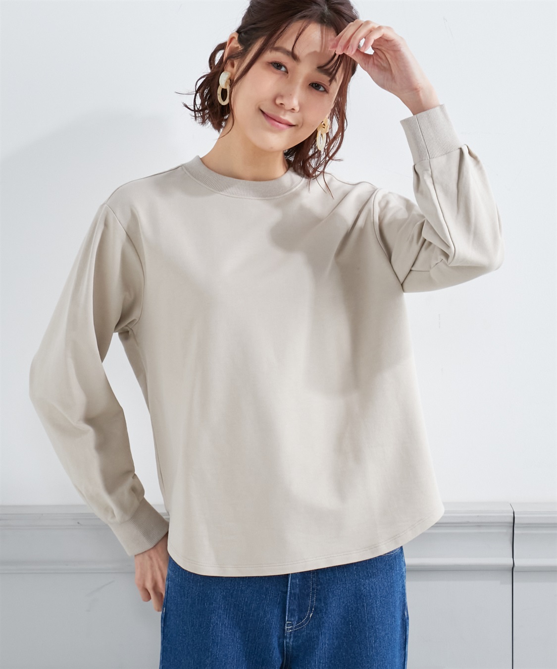 Petit Honfleur モックネックプルオーバー_variation_2