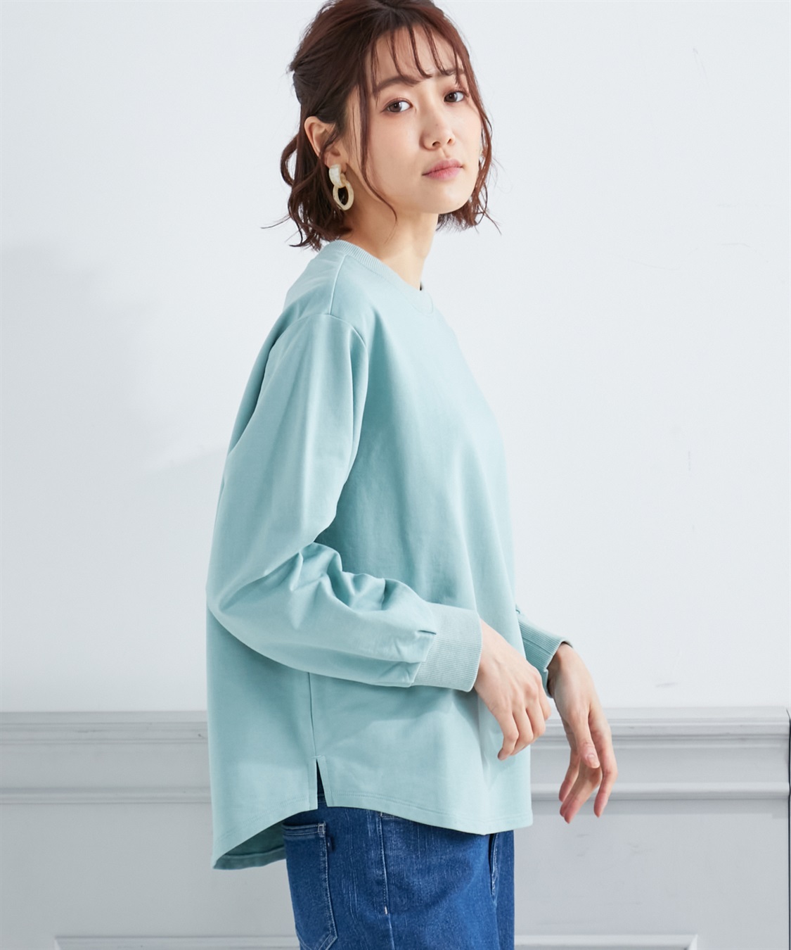 Petit Honfleur モックネックプルオーバー_variation_3