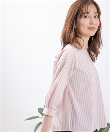 Petit Honfleur クーラータッチトリコットストライププルオーバー_variationthumb_1