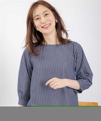 Petit Honfleur クーラータッチトリコットストライププルオーバー_variationthumb_2