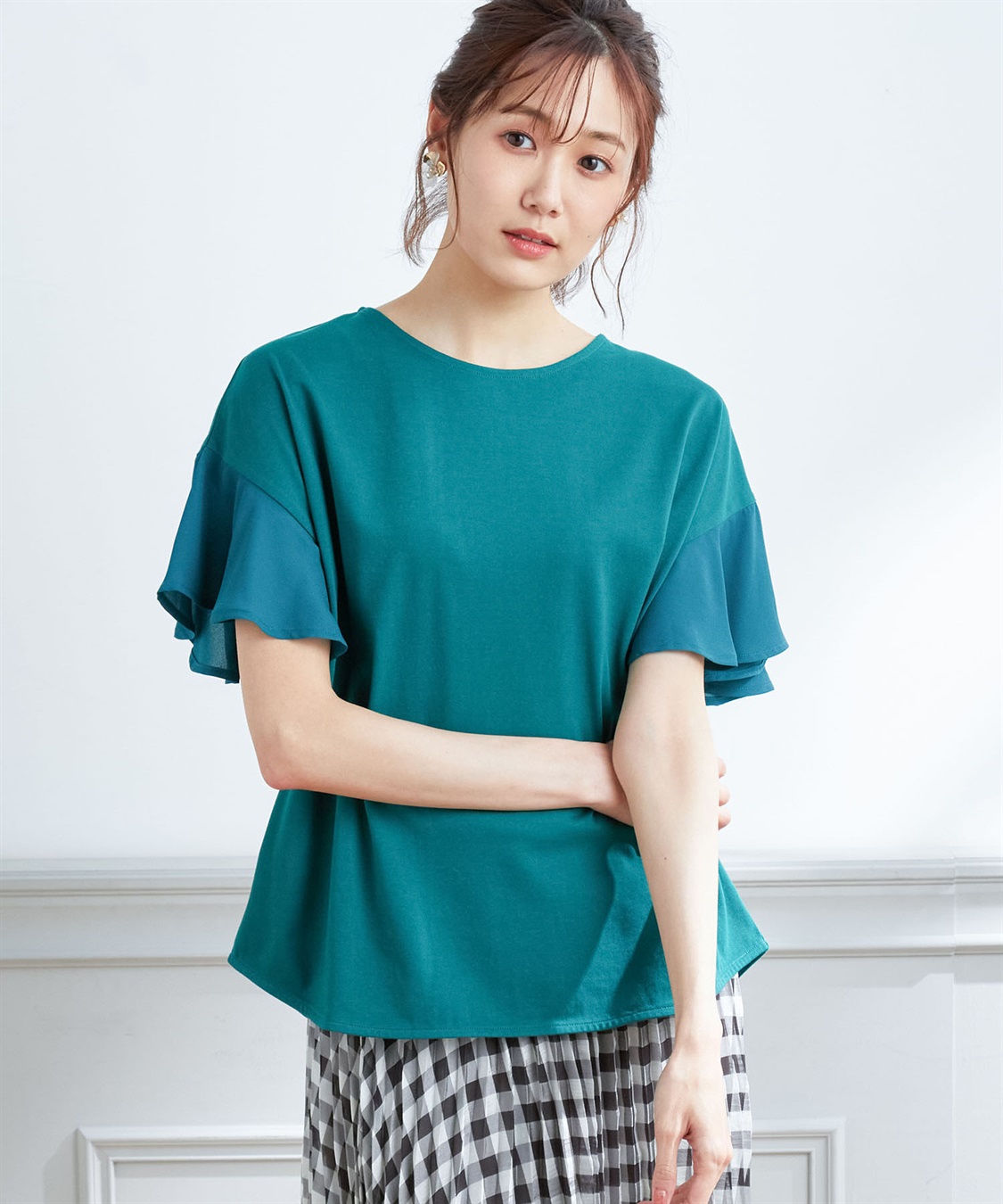 Petit Honfleur フリルスリーブカットプルオーバー_variation_3