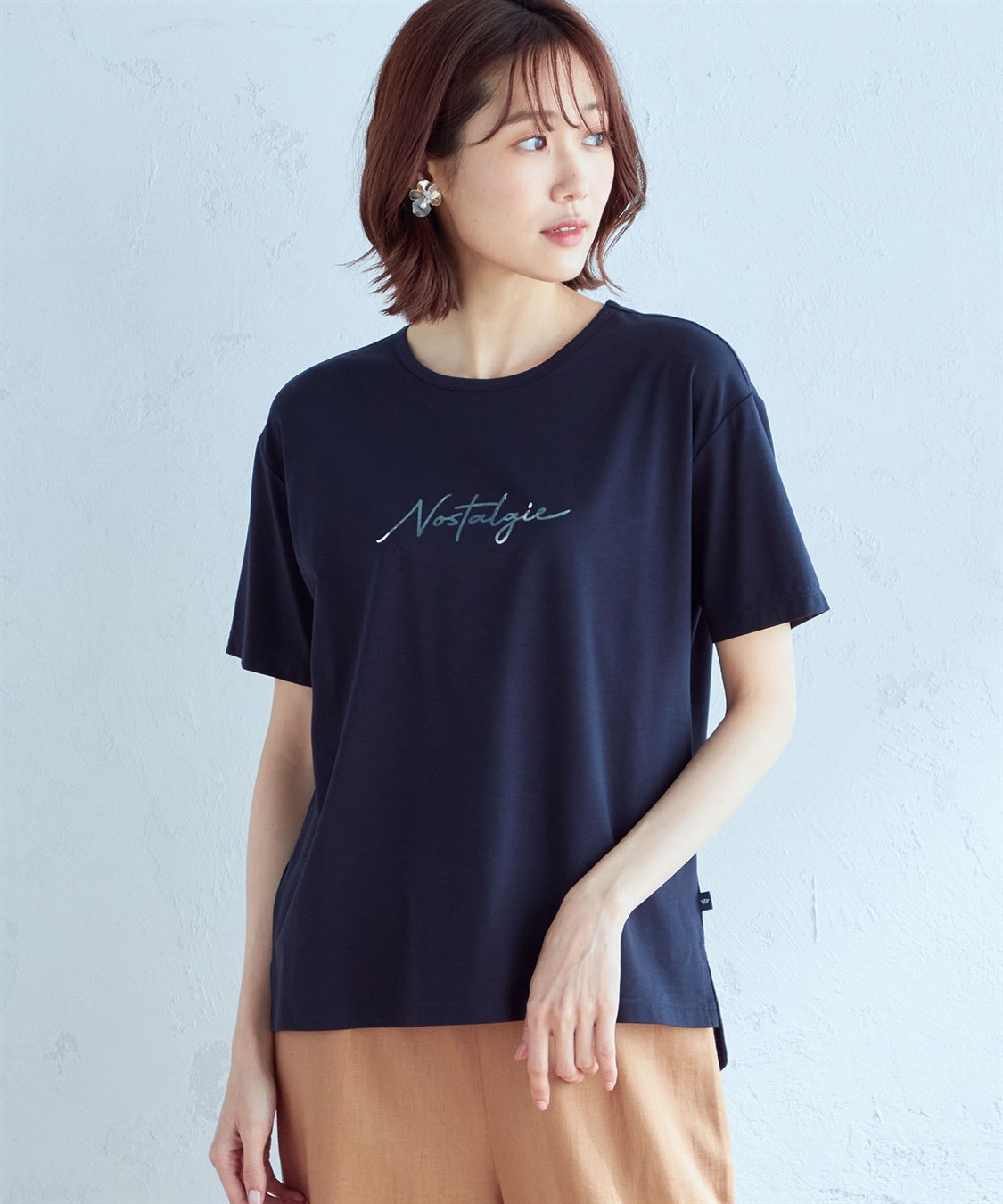 接触冷感】ロゴプリントTシャツ Petit Honfleur｜クロスプラス公式通販