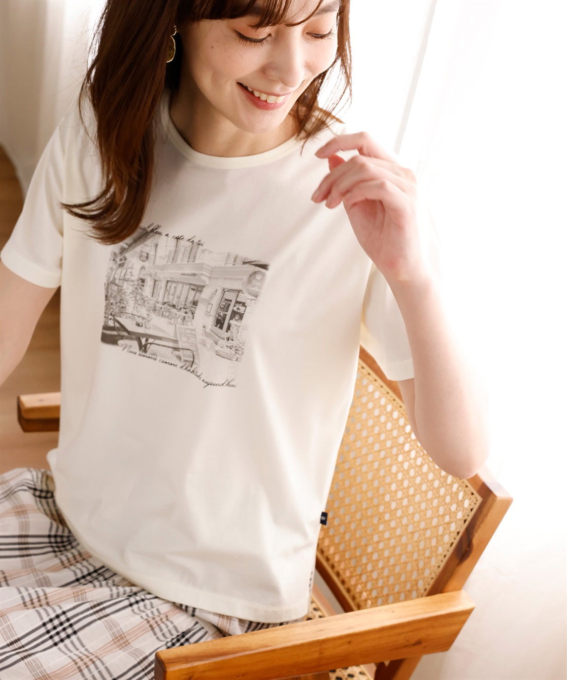 Petit Honfleur 【接触冷感】フォトプリントTシャツ_variation_1