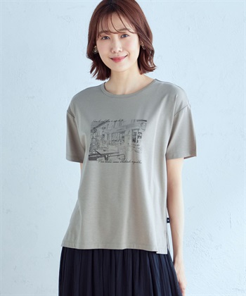 Petit Honfleur 【接触冷感】フォトプリントTシャツ_variationthumb_3