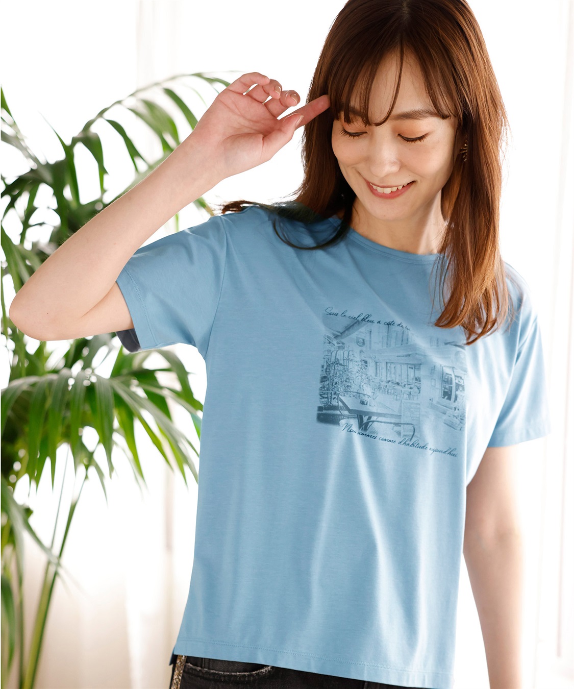 Petit Honfleur 【接触冷感】フォトプリントTシャツ_variation_4